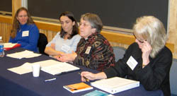 Seminar Panelists (L to R) Dr. Jill Salvo, Dr. Catherine  Combelles, Franci Farnsworth and Angela Irvine.